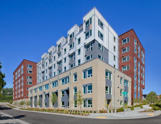Slate Apartments and Lofts, a modern residential development in Seattle's Interbay neighborhood.
